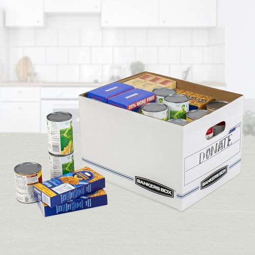Bankers Box 30-Pack File Storage Boxes with Lids for Letter & Legal Documents