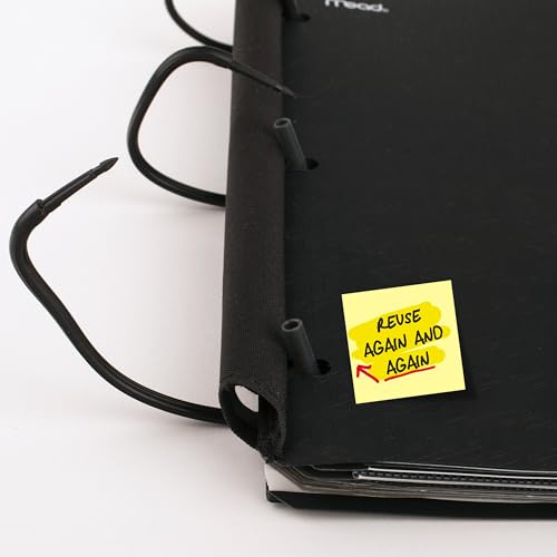 Black Five Star Flex Refillable Notebook with 1-Inch TechLock Rings & Study App, 200 Sheets