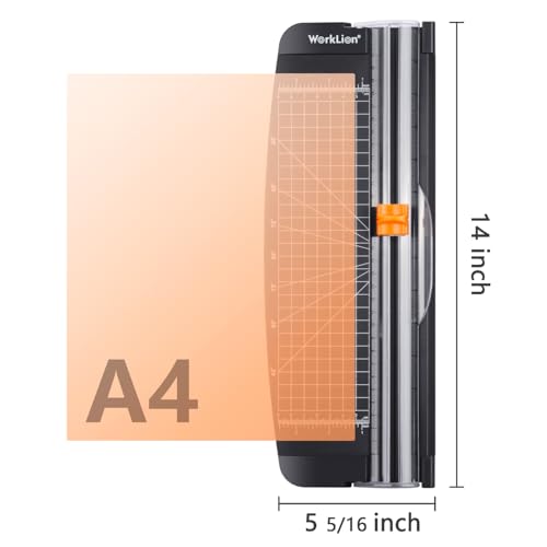 Small Portable Paper Cutter for Crafts, Scrapbooking, and Labeling