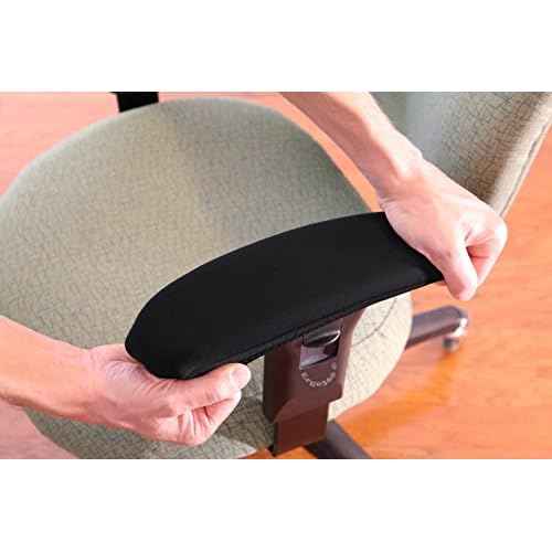 Soft Chair Arm Pad Covers Stretch Over Armrests 10.5" to 13" Long. Restore, Protect, and Cushion Chair Armrests. Complete Set of 2. Simple Installation.