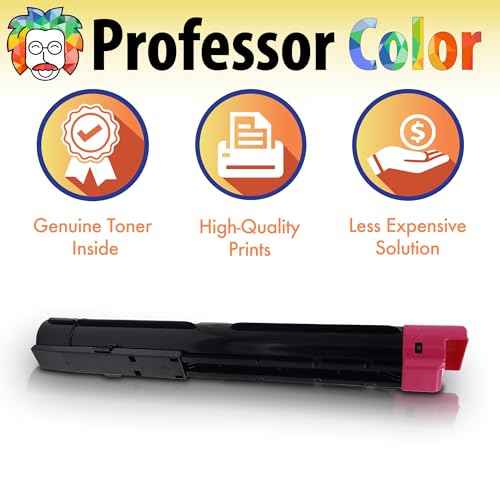 Professor Color Re-Coded OEM Toner Cartridge Replacement for Xerox WorkCentre 7120 7125 7220 7225 | 006R01459 - High Yield Magenta (15,000 Pages)
