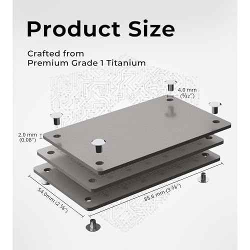 Crypto Seed Phrase Storage - Titanium Seed Phrase Plate and Punch Set - Offline Cold Wallet for Bitcoin Ethereum for 12-24 Words BIP39 Compatible Wallets (Ledger, Trezor, Metamask & More)