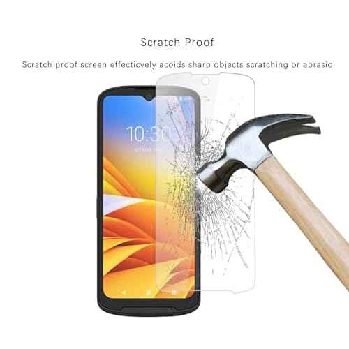 3pcs Tempered Glass Screen Protector for Zebra TN28 TC15 Barcode Scanner,HD Clean,Scratch Impact Protection
