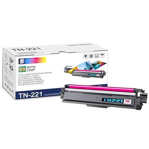 1-Pack TN221 High Yield Magenta Toner Cartridge, Replacement for Brother TN-221 for HL-3140CW 3150CDN 3170CDW 3180CDW MFC-9130CW 9140CDN 9330CDW 9340CDW DCP-9015CDW 9020CDN Printer