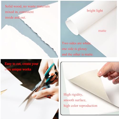 DRWUIS 24x36 Inch White Poster Board Bulk 30 Sheets for Crafts Signs DIY School