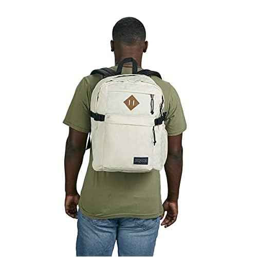 JanSport Main Campus Backpack - Travel or Work backpack w 15-Inch Laptop Sleeve and Dual Water Bottle Pockets, Coconut