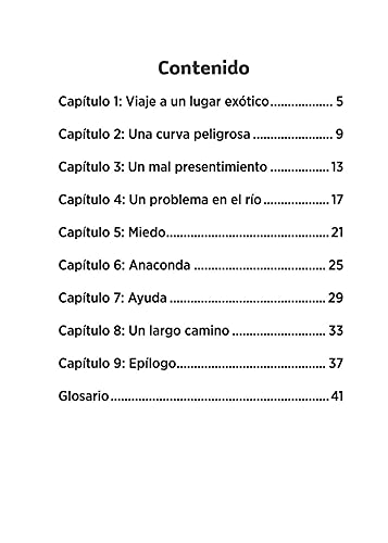 Spanish Level 1 Reader Escapa del Amazonas with Audio | Educational Kids Book