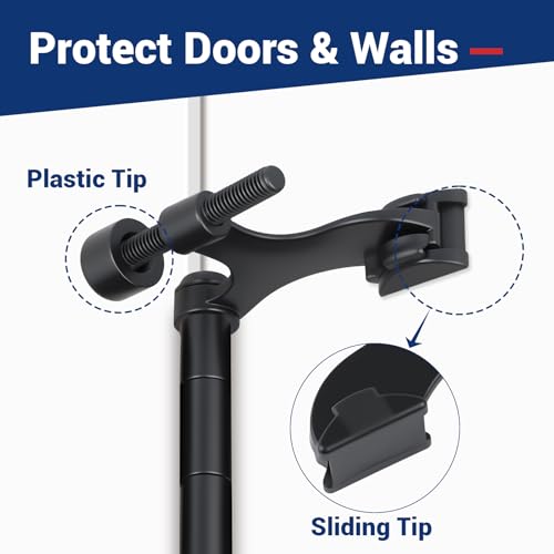 HOME MASTER HARDWARE Matte Black 12 Pack Hinge Pin Door Stop - Adjustable Door Stopper