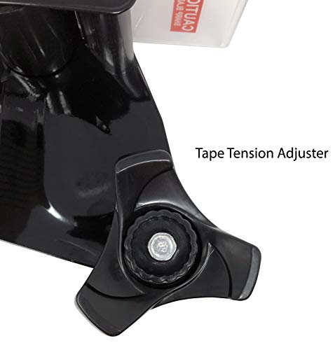 Clipco Tape Dispenser Gun with 2in Tape — 3-Pack, Black-Gray