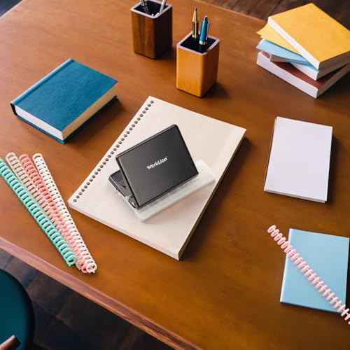 Binding Machine for Planner£º WORKLION Metal 10 Hole Punch&Multi Color 30 Hole Loose Leaf Binder Rings(10 pcs) for Making 26 Holes on B5 Paper, 30 Holes on A4, 20 Holes on A5 Book, Black