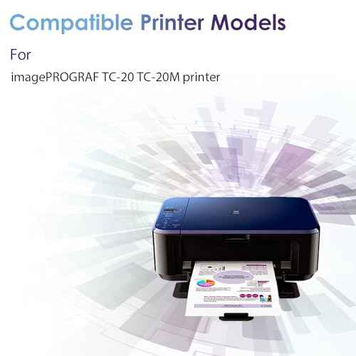 PFI-050 PFI050 Ink Tank Cartridge Compatible for PFI-050BK PFI-050C PFI-050M PFI-050Y Pigment Ink Bottle for imagePROGRAF TC-20 TC-20M Printer (70ML, 4 Pack)
