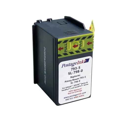 Compatible SL-798-0 Ink Cartridge Replacement for SendPro C200, C300, C400 Postage Meters, Set of 3