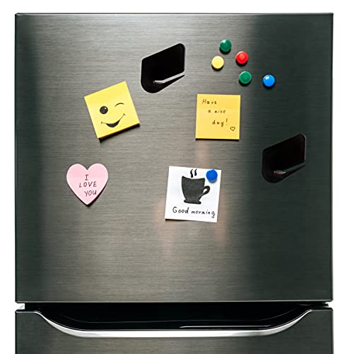 OZXTYO 3 Pack Magnetic Letter Openers for Envelopes - Black, Safety Blade, Strong Magnet