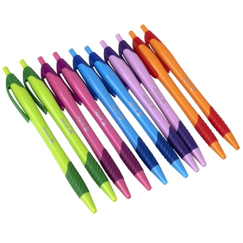 Enday Pens Bulk (75 Pack), Retractable Ball Point Pens Black Ink, Medium Point (1.0mm), Comfortable Grip, Smooth Writing Pens for School & Office