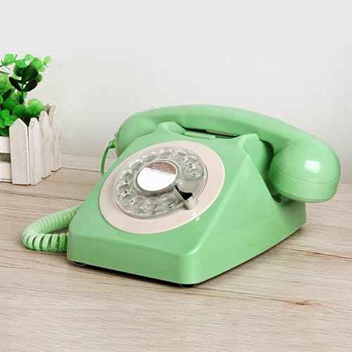 Telephone, Corded Landline Phones for Home, Retro Old Fashion Home Phone with Rotary Dial Keypad, Antique Old Fashion Telephones Novelty Gift for Decoration
