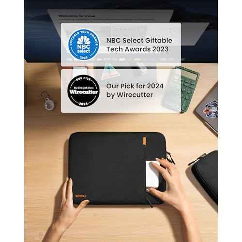 tomtoc 360 Protective Laptop Sleeve Set for 14-inch MacBook Pro M5/M4/M3/M2/M1 Pro/Max A3434 A3112 A3401 A3185 A2992 A2918 2025-2021, Water-Resistant MacBook Case Bag with Organized Accessory Pouch