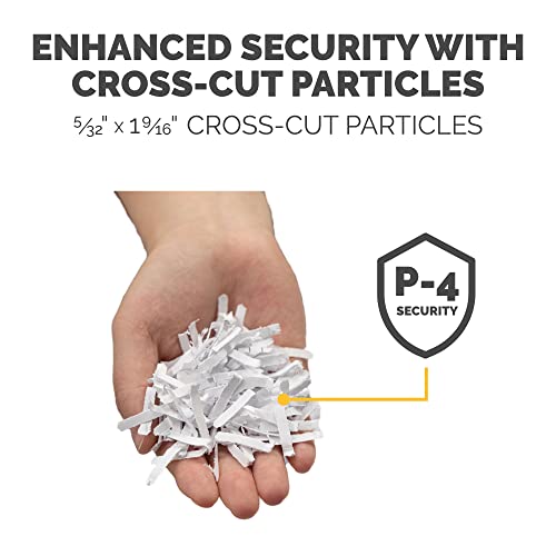 Fellowes 14C10 14-Sheet Cross-Cut Paper Shredder for Home & Office, Security Level P-4
