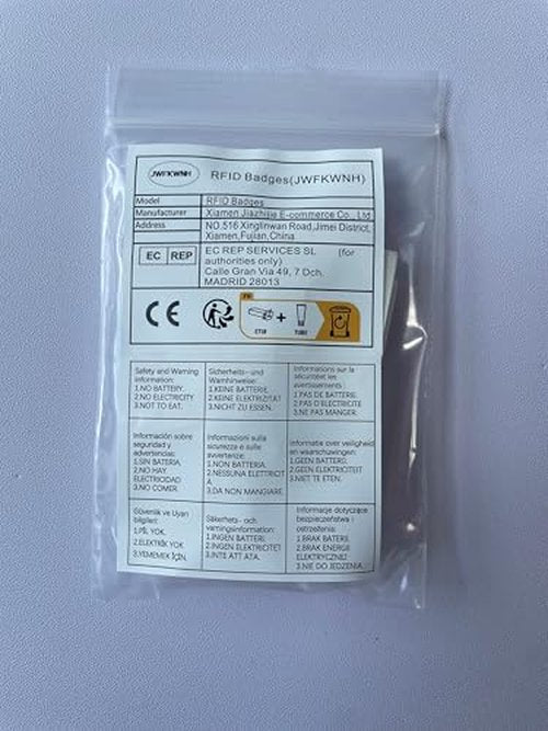 JWFKWNH 100PCS RFID Label Sticker 13.56MHz ISO14443A IC S50 Adhesive Label/Sticker/Wet Embedding