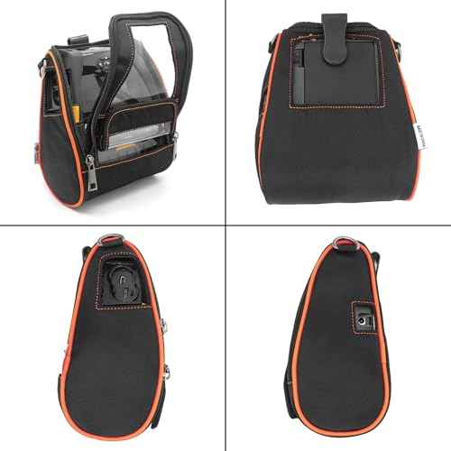 Carrying Case for Zebra ZQ630 & QLN420 - Portable Thermal Label Printer Bag with Shoulder Strap and Belt Clip, Easy Transport and Protection, Convenient Label Access