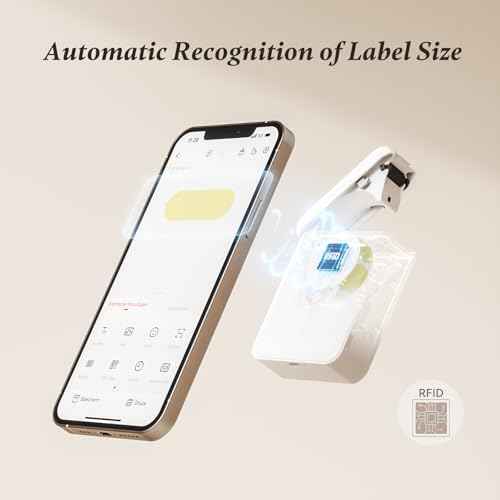 NIIMBOT Label Maker Machine Bluetooth Label Printer for School Home Office Organization, Mini Labeler D110 Label Machine with 3Rolls Labels