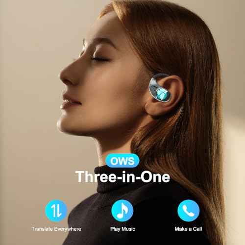 AI Translation Earbuds Real time-150 Language Translator Earbuds,Audifonos traductores ingl?s espa?o,3 in 1 Translating Device, Translate Ear Buds for Travel/Business/Meetings/Learning (Black)