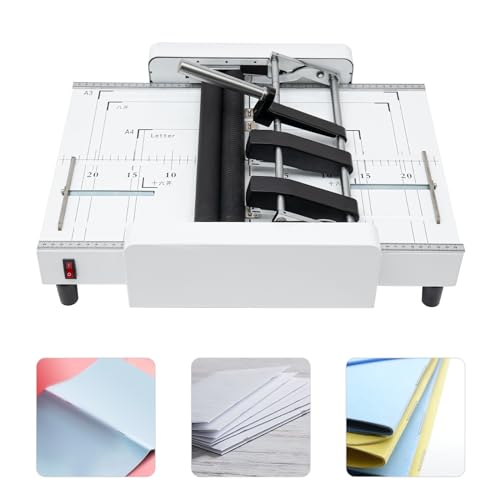 Electric Booklet Maker Machine for A3 Paper Folding and Binding - High Efficiency Office & School Stapler