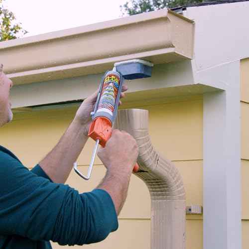 Flex Glue, Super Strong, Rubberized Waterproof Adhesive, Works Underwater, Use on Pools, Showers, Outdoors, Concrete, Brick, Pavers, UV Resistant, 10 oz Cartridge, White, 2-Pack
