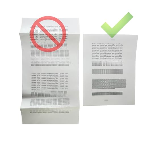 IOOIOO Thermal Printer Paper 8.5 x 11 Letter Size Continuous 200 Pages - Folded, Perforated, Quick Dry BPA Free, Compatible with Gloryang, Peripage, Munbyn, Jadens, Hprt, Phomemo (3 Years)