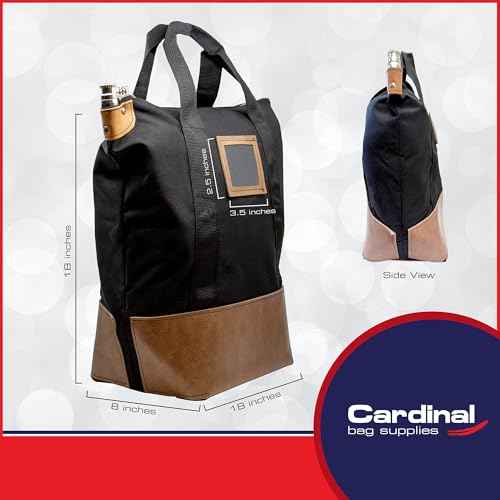 Locking Heavy Duty Security Courier Bag, 18 x 18 x 8 Inch