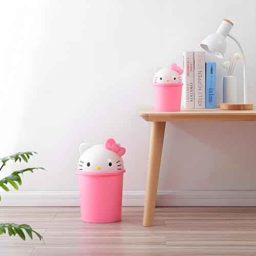 2.6 Gallon Unicorn Cute Kids Room Trash Can Bedroom Girls Dorm Bathroom Nursery Home Office Small Waste Basket Garbage Cans Trash Bin Dustbin