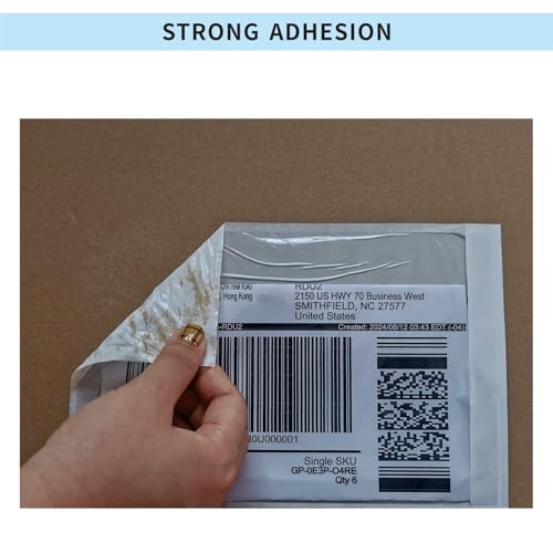 1000 Pack Clear Self-Adhesive Packing List Envelopes 6x9 Shipping Pouches
