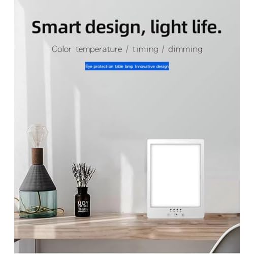 LED Lamp for Home & Office - 10000 Lux Light | Bright LED Daylight Lamp with Adjustable Timer & 3 Light Modes | Compact Desk Light for Work, Study & Relaxation