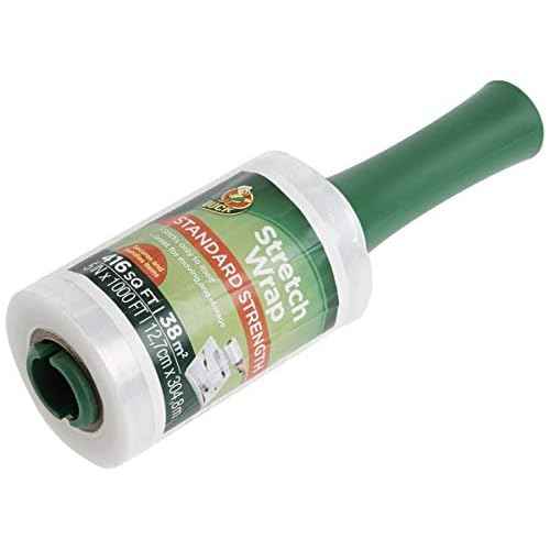 Duck Brand Stretch Wrap Roll, Clear, 5 inches by 1000 feet, 1 Pack, White (285849)