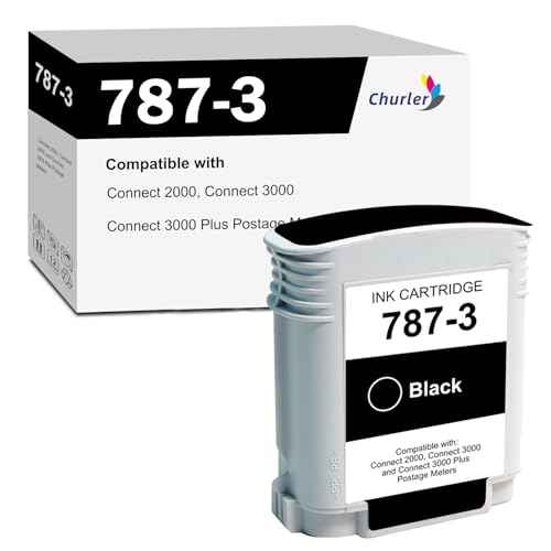 787-3 Black Ink Cartridge Replacements for Pitney Bowes 787-3 Black for Printer Pitney Bowes SendPro Connect+ 1000 2000 3000 Postage Meters