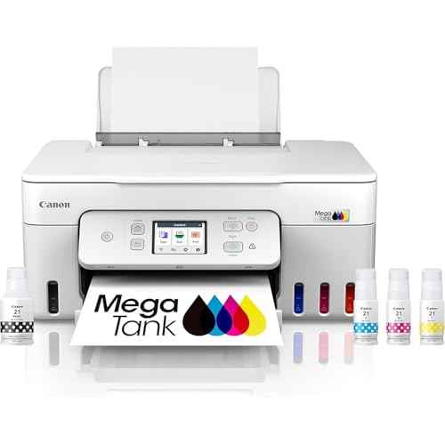Canon PIXMA G3290 Wireless MegaTank All-in-One Inkjet Printer, Copy, & Scan - White 6706C022 Bundle with 6FT USB 2.0 Printer Cable + Tech Smart USA Printer Essentials Software Kit