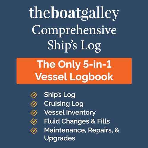The Boat Galley Ship's Log: 5 Logs in 1 Book - Boat Travel and Maintenance Logbook, Great Boating Gifts, Tracking & Organizing Boat Maintenance and Trip Info