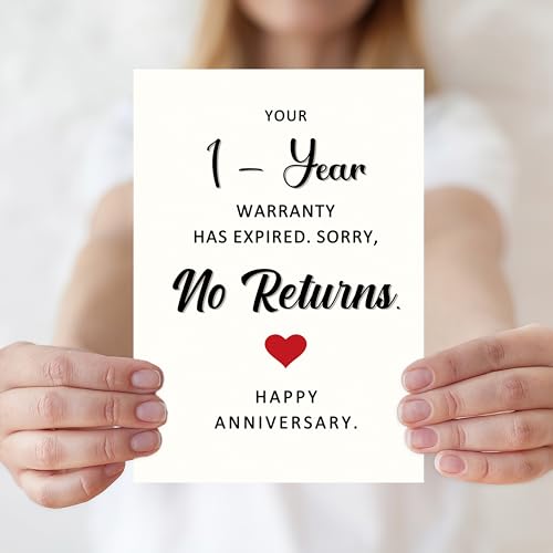 Funny 1st Anniversary Card - Gifts for Men Women - Smithtuy