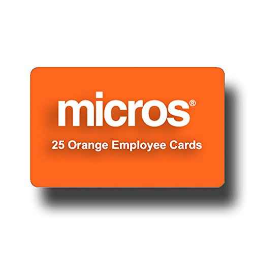 25 Orange Micros Employee Swipe Cards