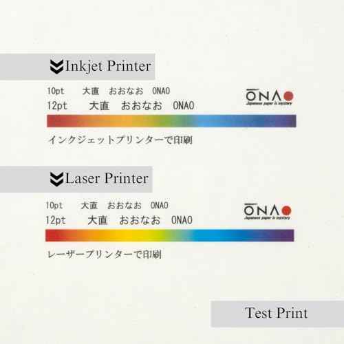 Japanese Rice Paper Printable 8.5 x 11 Inch Letter Size Paper (100 Sheets), Multipurpose Copy Paper for Laser and Inkjet Printers, Made in JAPAN, White