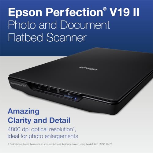 Epson Perfection V19 II Flatbed Photo Scanner 4800 dpi Optical Resolution