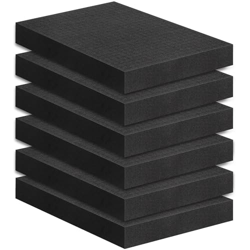 6Pcs Pick and Pluck Foam Large Size Apart Insert Pre-Cubed Padding
