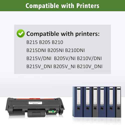 B205 B210 B215 Compatible Toner Cartridges 2 Blacks High Capacity 3000 Pages for Xerox B215DNI B205DNI B210DNI Printer 106R04347