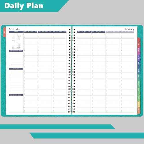 2026 Weekly Appointment Book & Planner - Large 2026 Daily Hourly Planner, JAN 2026 - DEC 2026, 8.5" x 11", Appointment Book with 15-Minute Interval, Thick Paper, Pocket, Turquoise