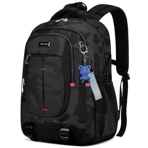 schoolbags for Middle school and high school student£¬high-capacity camo bookbags for Teens boys£¬Water Resistant Anti Theft Travel backpack with Computer compartment Fits 15.6 Inch Laptop