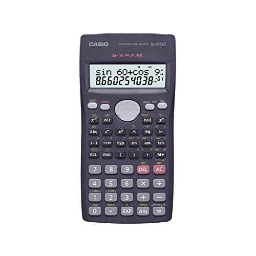 Casio Fx-95ms Scientific Calculator with 2-line Natural Textbook Display 244 Function Black Color