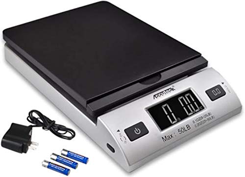 Accuteck 8250 Digital Postal & Shipping Scale 50Lb, 0.1oz Precision, Black Silver
