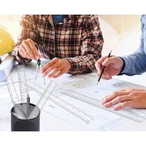 32 Pack Clear Plastic Ruler 12 Inch, Rulers Bulk for Classroom, Transparent Ruler with Centimeters and Inches, Metric Rulers for Kids, Ideal Back to School Office Home Supplies
