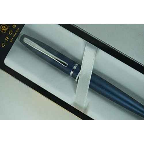 Cross Satin Midnight Blue signature mid Band Calaise Selectip Rollerball Pen.