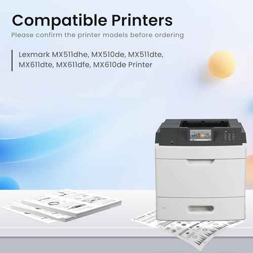 GREENBOX Remanufactured 601H High-Yield Toner Cartridge Replacement for 60F1H00 601H for MX310 MX310dn MX410 MX410de MX510 MX511 MX511de MX610 MX611 Printer (10,000 Pages, 1 Pack Black)
