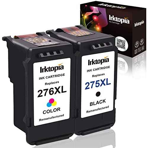 Inktopia Ink Cartridges Replacement for Canon 275XL 276XL 275 276 Combo Pack PG-275 XL CL-276 XL PG275 CL276 for Canon Pixma TR4720 TS3522 TS3520 TS3500 TS3720 TR4722 TR4700 Printer (1 Black, 1 Color)